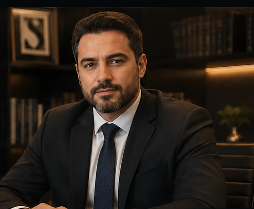 Escritório contemporâneo com acabamento sóbrio